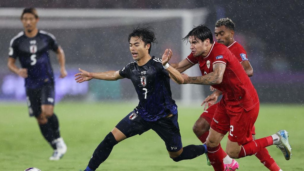 Babak I Selesai, Indonesia tertinggal 0-2 dari Jepang (Getty Images/Robertus Pudyanto)
