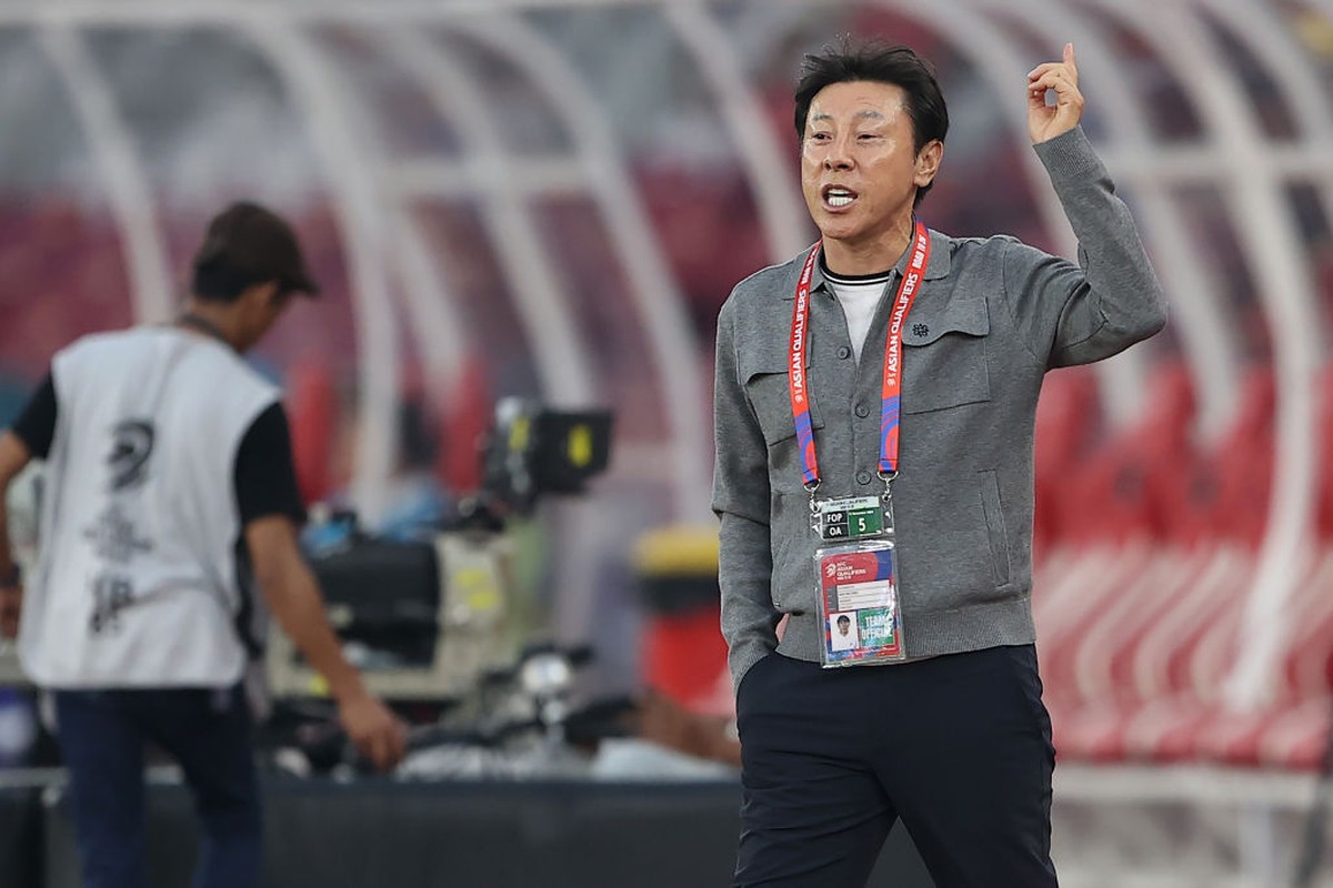 Pelatih Timnas Indonesia, Shin Tae-yong (Foto: Getty Images/Robertus Pudyanto)