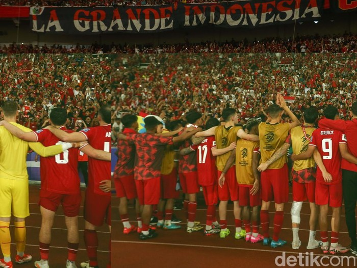 Usai menggelar laga, Timnas Indonesia memiliki kebiasaan untuk menyanyikan lagu Indonesia Pusaka bersama para suporter di stadion.