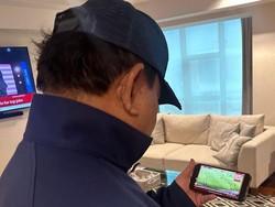 Dari Peru, Prabowo Nonton Live Streaming Timnas Indonesia Vs Jepang