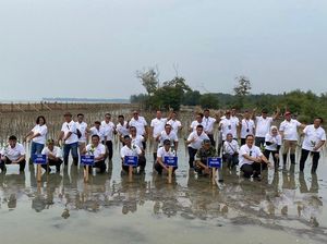 Penanaman 10 Ribu Mangrove oleh Telkom di Pantai Terancam Abrasi Penanaman 10 Ribu Mangrove oleh Telkom di Pantai Terancam Abrasi