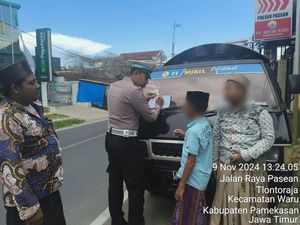 Bocah SD yang Viral Sopiri Pikap Muat Belasan Temannya Ditilang Polisi