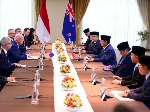 Presiden Prabowo bersama PM Selandia Baru