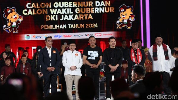 Gaya Cagub-Cawagub Jakarta Sampaikan Pernyataan Penutup Debat Pamungkas