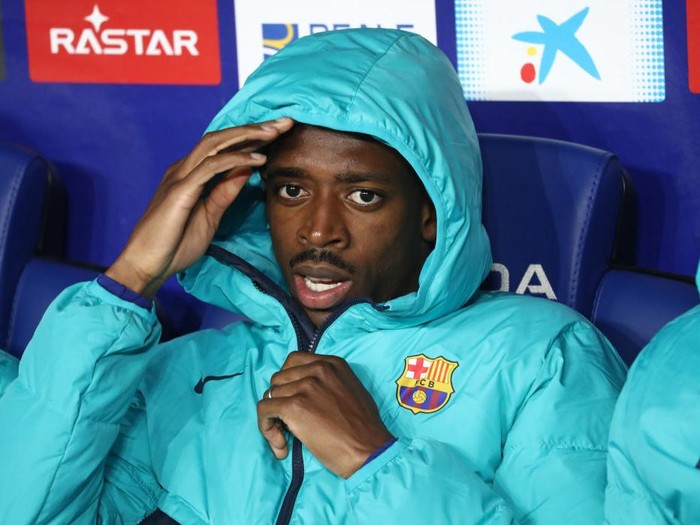 Ousmane Dembele during the match between RCD Espanyol and FC Barcelona, corresponding to the week 34 of the Liga Santander, played at the RCDE Stadium, in Barcelona, on 14th May 2023. (Photo by Joan Valls/Urbanandsport /NurPhoto via Getty Images)