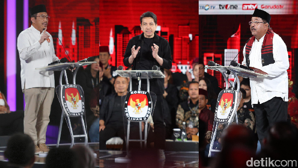 Potret Ketiga Calon Wakil Gubernur Jakarta Saling Adu Gagasan
