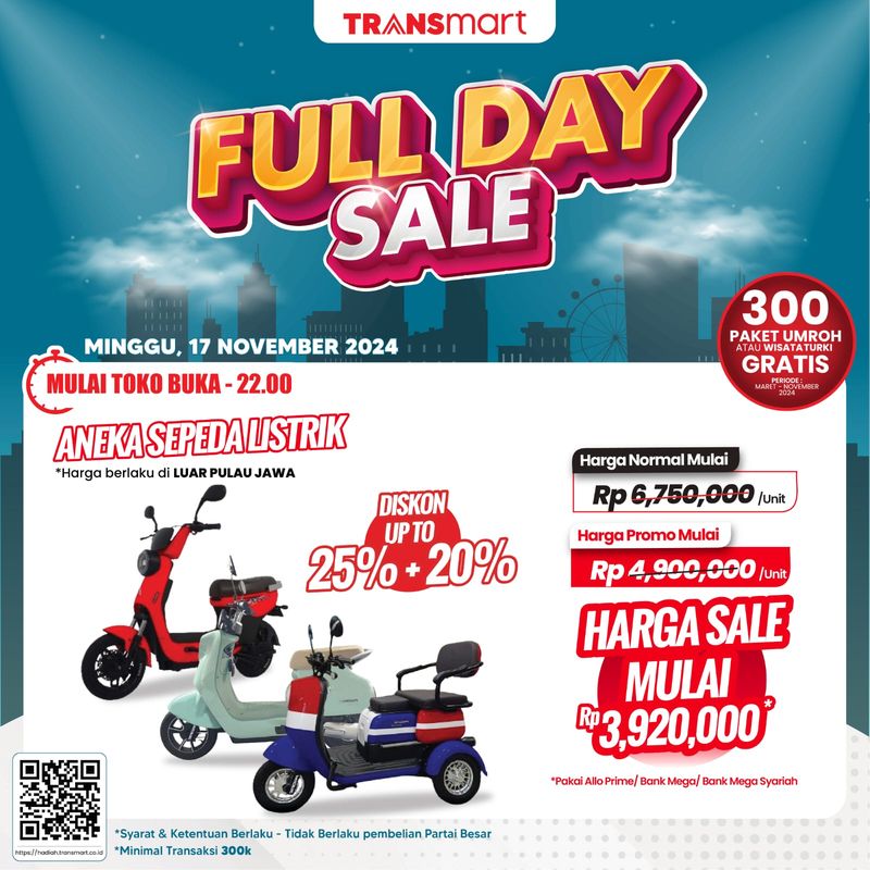 Transfer penjualan sepanjang hari