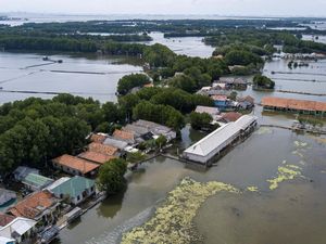 Foto Udara Banjir Rob di Kabupaten Bekasi Foto Udara Banjir Rob di Kabupaten Bekasi