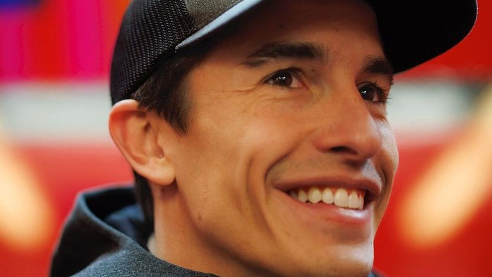 Marc Marquez puas dengan motor baru Ducati. (Foto: Ducaticorse)