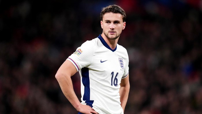 Englands Taylor Harwood-Bellis during the UEFA Nations League Group B2 match at Wembley Stadium, London. Picture date: Sunday November 17, 2024. (Photo by John Walton/PA Images via Getty Images)