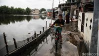 Banjir Rob Marunda Pulo Mulai Surut