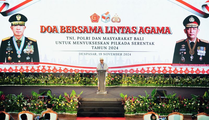 Doa Bersama Lintas Agama bersama TNI-Polri dan Masyarakat Bali
