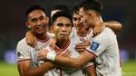 Gol Marselino Bawa Indonesia Unggul 1-0 Atas Arab Saudi di Babak I