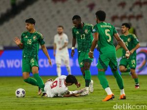 Arab Saudi Comeback, Indonesia Tertinggal 1-2 di Babak Pertama