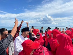 Kunjungi Desa Gelinting, Cawabup Achmad Fauzi Disambut Antusias Emak-emak