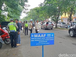 Razia Gabungan di Palembang, 22 Kendaraan Ditilang