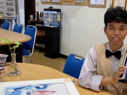 Cerita Tala, Siswa SLBN yang Pandai Menggambar hingga Karyanya Kantongi 2 HAKI