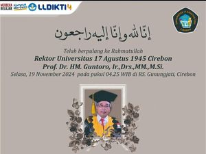 Prof HM Guntoro, Rektor Untag Cirebon Meninggal Dunia Prof HM Guntoro, Rektor Untag Cirebon Meninggal Dunia