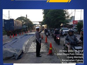 Hati-hati, Ada Perbaikan Jalan di Pulo Gebang Jaktim