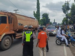 IRT di Palembang Tewas Terserempet Truk Tangki, Alami Pendarahan di Kepala