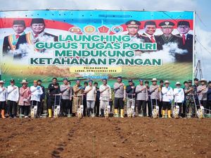 Mentan bersama Kapolri & Panglima TNI Launching Program Swasembada Pangan