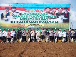 Mentan bersama Kapolri & Panglima TNI Launching Program Swasembada Pangan
