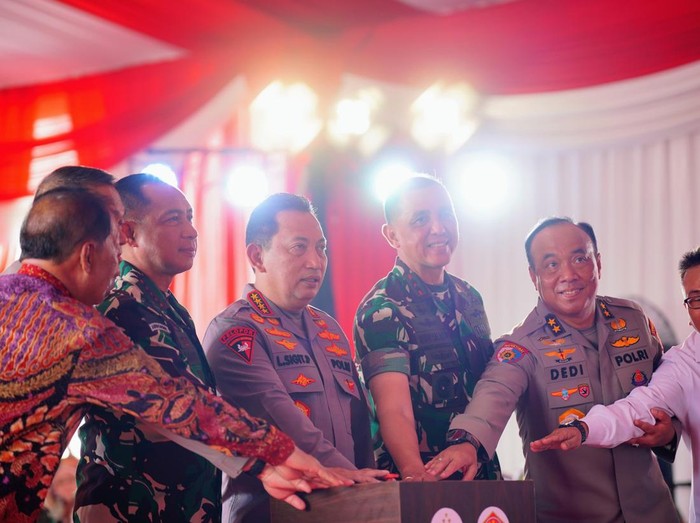 Kapolri-Panglima TNI Launching Gugus Tugas Polri Dukung Program Ketahanan Pangan Prabowo