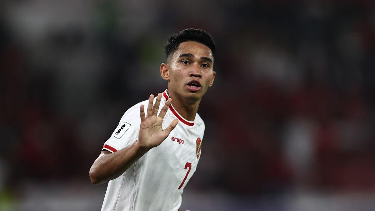 Marselino Ferdinan begitu agresif dan tajam saat bertemu Arab Saudi (Getty Images/Robertus Pudyanto)