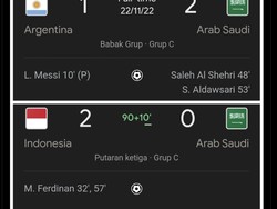 Cuma mau mengingatkan kalau bulan November ini Indonesia menang 2-0 melawan Arab Saudi, yang pada bulan November 2022 berhasil menjungkalkan Argentina. Foto: dok. Internet/X (Twitter)