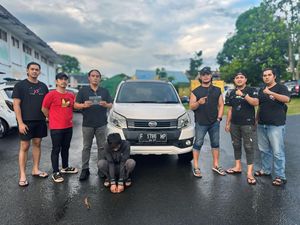 Kecanduan Judi Online, Febri Curi Mobil Penghuni Kontrakan di Pangkalpinang