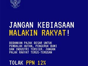 Geger Garuda Biru Ajak Tolak PPN 12% Geger Garuda Biru Ajak Tolak PPN 12%