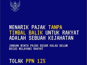 Ramai Tolak PPN Jadi 12% Pakai Latar Garuda Biru, Kemenkeu Buka Suara Ramai Tolak PPN Jadi 12% Pakai Latar Garuda Biru, Kemenkeu Buka Suara
