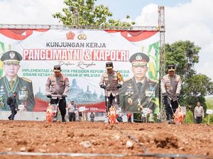 Kapolri-Panglima TNI Cek Pemanfaatan Lahan untuk Ketahanan Pangan di Jateng