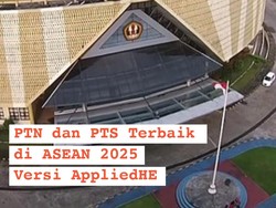 Infografis: PTN-PTS Terbaik ASEAN 2025 Versi AppliedHE, Kampus RI Ranking Berapa?