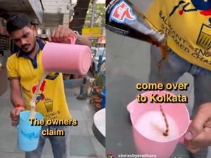 Susu Campur Cola, Minuman Kaki Lima Unik Khas India Susu Campur Cola, Minuman Kaki Lima Unik Khas India