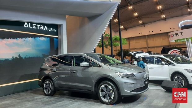Aletra L8 EV meluncur di Gaikindo Jakarta Auto Week (GJAW), Jumat (22/11/2024).