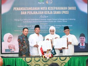 Kementerian ATR/BPN dan PWNU Jatim Teken MoU soal Sertipikasi Tanah Wakaf