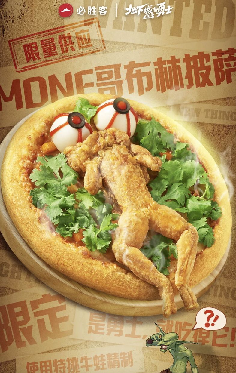 Mau Coba? Pizza Topping Kodok Goreng Tepung Plus Daun Ketumbar