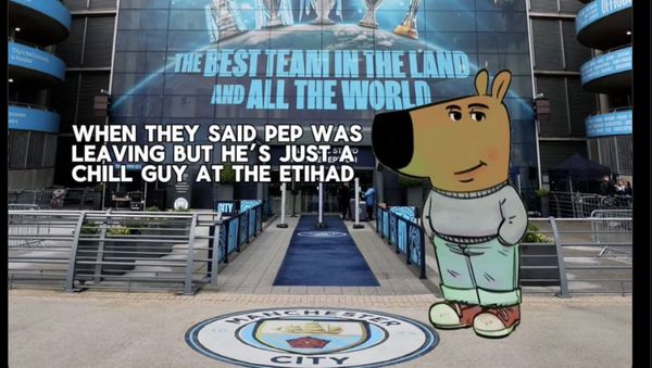 Meme Ragam Reaksi Pep Guardiola Teken Kontrak Baru di Man City