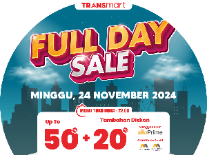 Jangan Pakai Lama! Serbu Transmart Full Day Sale Hari Ini, Diskon 50% + 20%