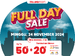 Jangan Pakai Lama! Serbu Transmart Full Day Sale Hari Ini, Diskon 50% + 20%