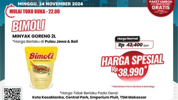 Minyak Goreng 2 Liter Harga Miring di Transmart Full Day Sale