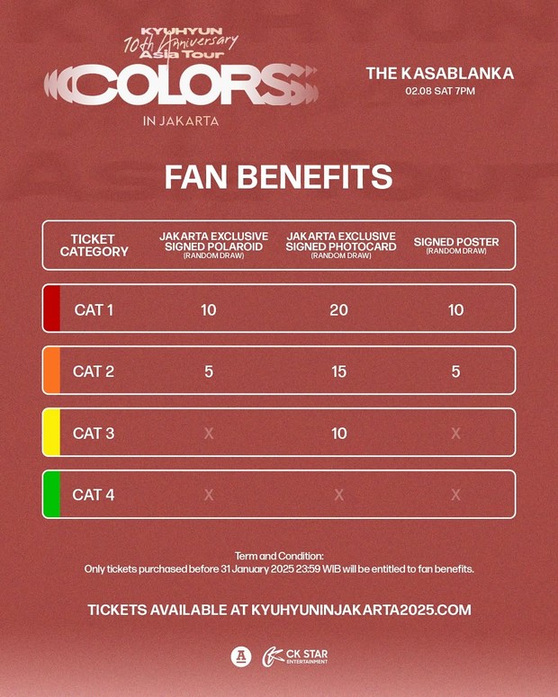 Benefit konser Kyuhyun di Jakarta/ Foto: instagram.com/ckstar.id Benefit konser Kyuhyun di Jakarta/ Foto: instagram.com/ckstar.id
