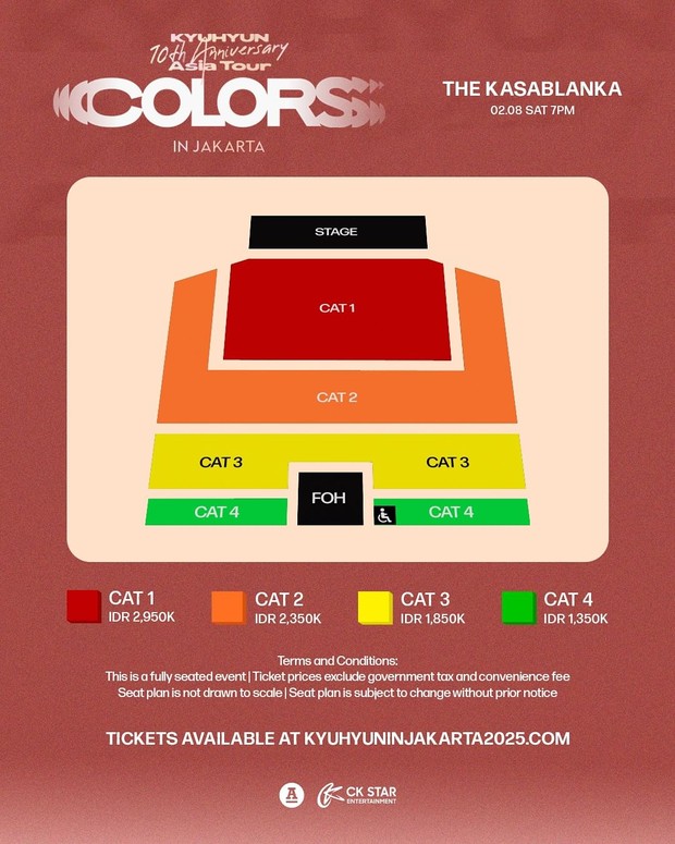 Harga tiket konser Kyuhyun di Jakarta/ Foto: instagram.com/ckstar.id Harga tiket konser Kyuhyun di Jakarta/ Foto: instagram.com/ckstar.id