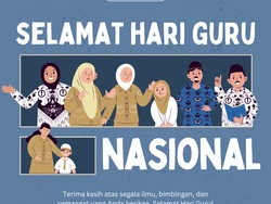 15 Kartu Ucapan Hari Guru Nasional 2025, Link Download dan Cara Mudah Editnya