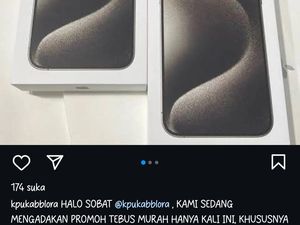 Akun Instagram KPU Blora Diretas, Tampilkan Promo iPhone Murah Akun Instagram KPU Blora Diretas, Tampilkan Promo iPhone Murah