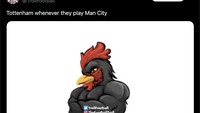 Tottenham perkasa banget kalau lawan Man City. Foto: dok. Internet/X (Twitter)