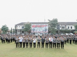 600 Personel Polres Jombang Dikerahkan Amankan Tungsura Pilkada 2024