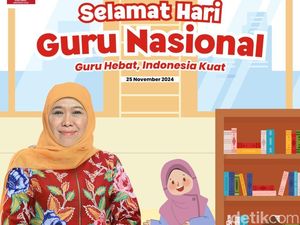 Hari Guru, Khofifah Dorong Guru Terus Belajar-Adaptasi Hadapi Perubahan Zaman