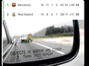 Meme: Cek Spionmu, Barca! Real Madrid Sudah Dekat